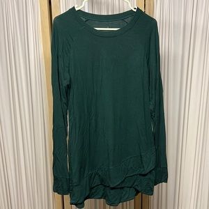 Cuddl Duds Womens medium hunter green tunic